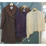 Small collection of ladies vintage clothing to include; an early 20th Century silk blouse with