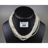 Fresh water pearl rope necklace. (B.P. 21% + VAT)