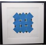 British 20th Century (indistinctly signed Alistair Frank?), 'Maze', limited edition screenprint