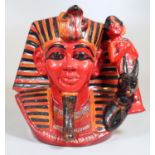Royal Doulton flambe 'The Pharaoh' D7028 with COA. limited edition no. 157/1500. (B.P. 21% + VAT) No