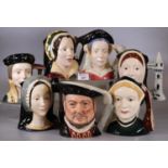 Royal Doulton 'Henry VIII' D6642 character jug with his six wives. (B.P. 21% + VAT)