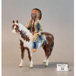 Beswick North American Indian figure on horseback, black printed marks to the base. (B.P. 21% + VAT)