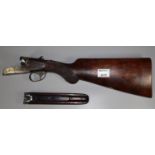 Cogswell & Harrison double barrelled shotgun, stock, side plated action and forend ONLY, no 40839.