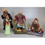 Three Royal Doulton bone china figurines to include; 'The Old King' HN2134, 'Bluebird' HN2105 and '