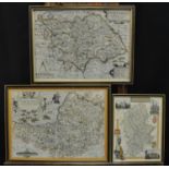 Three original maps to include; Saxton & Kip, 'Somersettensis' (Somerset), a William Kip '