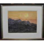 Sir John 'Kyffin' Williams RA (Welsh 1918-2006), 'Evening, Tal y sarn', signed in pencil with