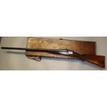 BSA 12 bore double barrelled ejector shotgun, having 30" barrels, double triggers and checkered