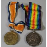 Pair of First World War Campaign medals awarded to Private M Issaac ASC (Army Service Corps), to