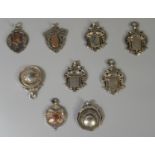 Bag of assorted silver fobs/pendants. (B.P. 21% + VAT)