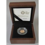 2009 UK quarter-sovereign gold proof coin in original box with COA. (B.P. 21% + VAT)