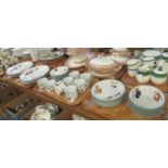 Three trays of Royal Worcester 'Evesham Vale' design tea and dinnerware items to include; cereal