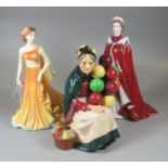 Royal Worcester in celebration of the Queen's 80th birthday porcelain figurine, together with