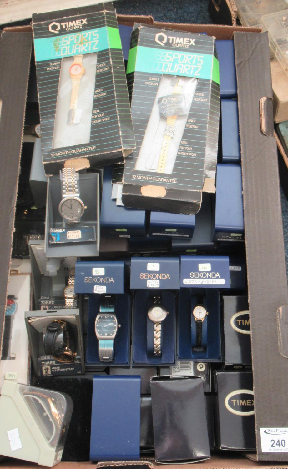 Large collection of assorted modern watches to include Timex, Sekonda, Lorus, etc. (B.P. 21% + VAT)