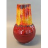 Poole pottery 'Unique studio piece 1/1' entitled 'South' hand thrown vase by potter and designer
