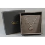 Clogau silver heart pendant and chain. (B.P. 21% + VAT)