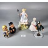 Collection of Royal Doulton to include two The Doultonville collection character jugs to include Len