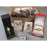 Collection of modern gent's and lady's wristwatches; some in original boxes, various. (B.P. 21% +
