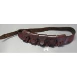 British military leather cartridge belt. (B.P. 21% + VAT)