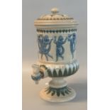 19th Century Doulton Lambeth stoneware water dispenser dated 1883, relief moulded with classical