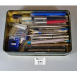 Collection of pens and pencils including Parker, Paper mate etc. (B.P. 21% + VAT)