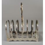 Early 20th Century silver six section toast rack by James Dixon and Sons, Sheffield. 4.4 troy ozs