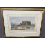 Alfred Parkman (late 19th/early 20th Century British), 'Carew Castle' (Pembrokeshire), signed and