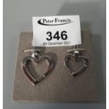 Clogau silver heart shaped pendants. (B.P. 21% + VAT)