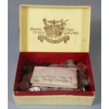 Small box of mainly silver three pences. (B.P. 21% + VAT)