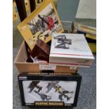 Box of modern Diecast model vehicles all in original boxes to include Corgi fighting machines,