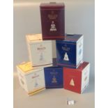 Six Bell's Scotch whisky Wade porcelain Christmas decanters, all in original boxes to include; 2000,
