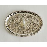 Silver oval tray