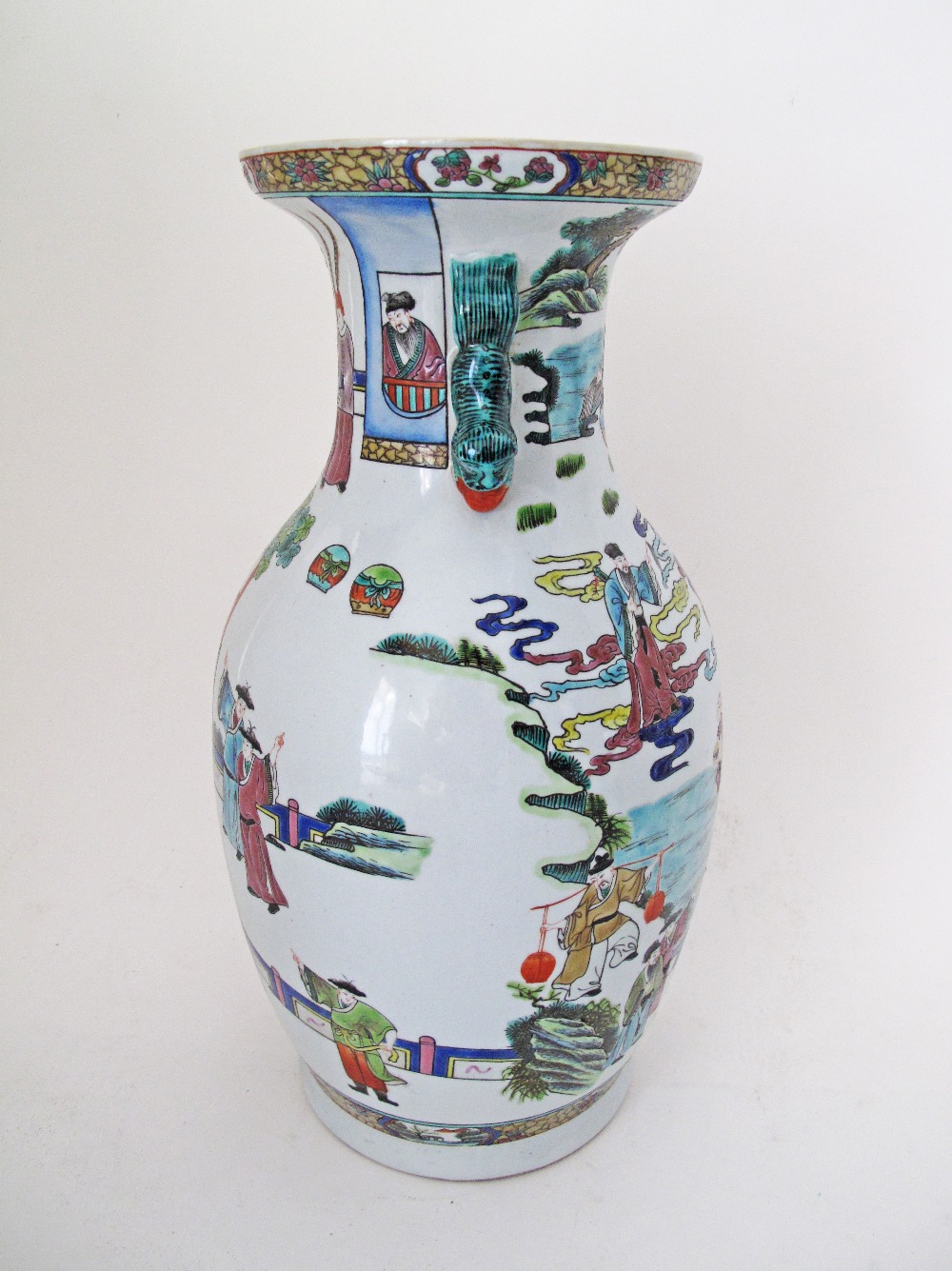 Chinese famille rose vase and blue and white bowl - Image 4 of 9