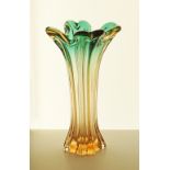 Murano crystal vase.