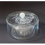 Glass lidded bowl