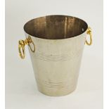 Ice bucket with gilded handles