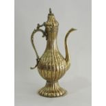 Turkish Ottoman brass ewer / coffee pot / tombak.