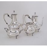 Egyptian silver tea set