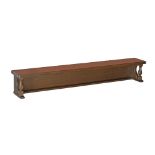A walnut veneered rack / bench / shelf