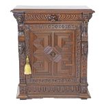 A Flemish / Dutch Renaissance style carved oak cabinet