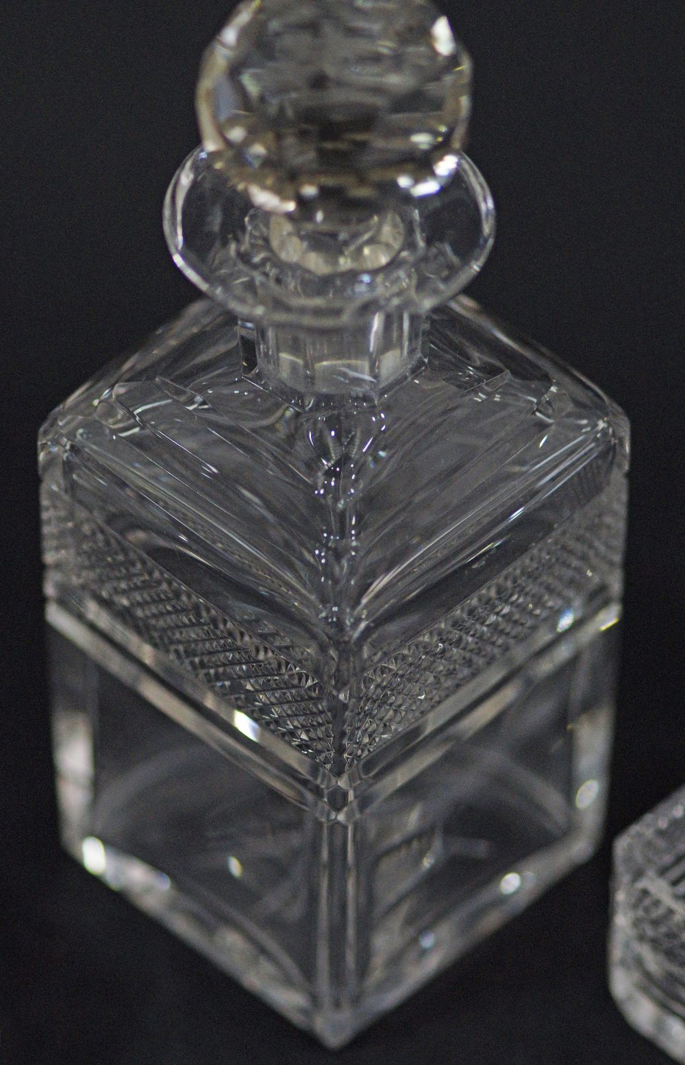 Antique hand cut crystal - Image 7 of 8