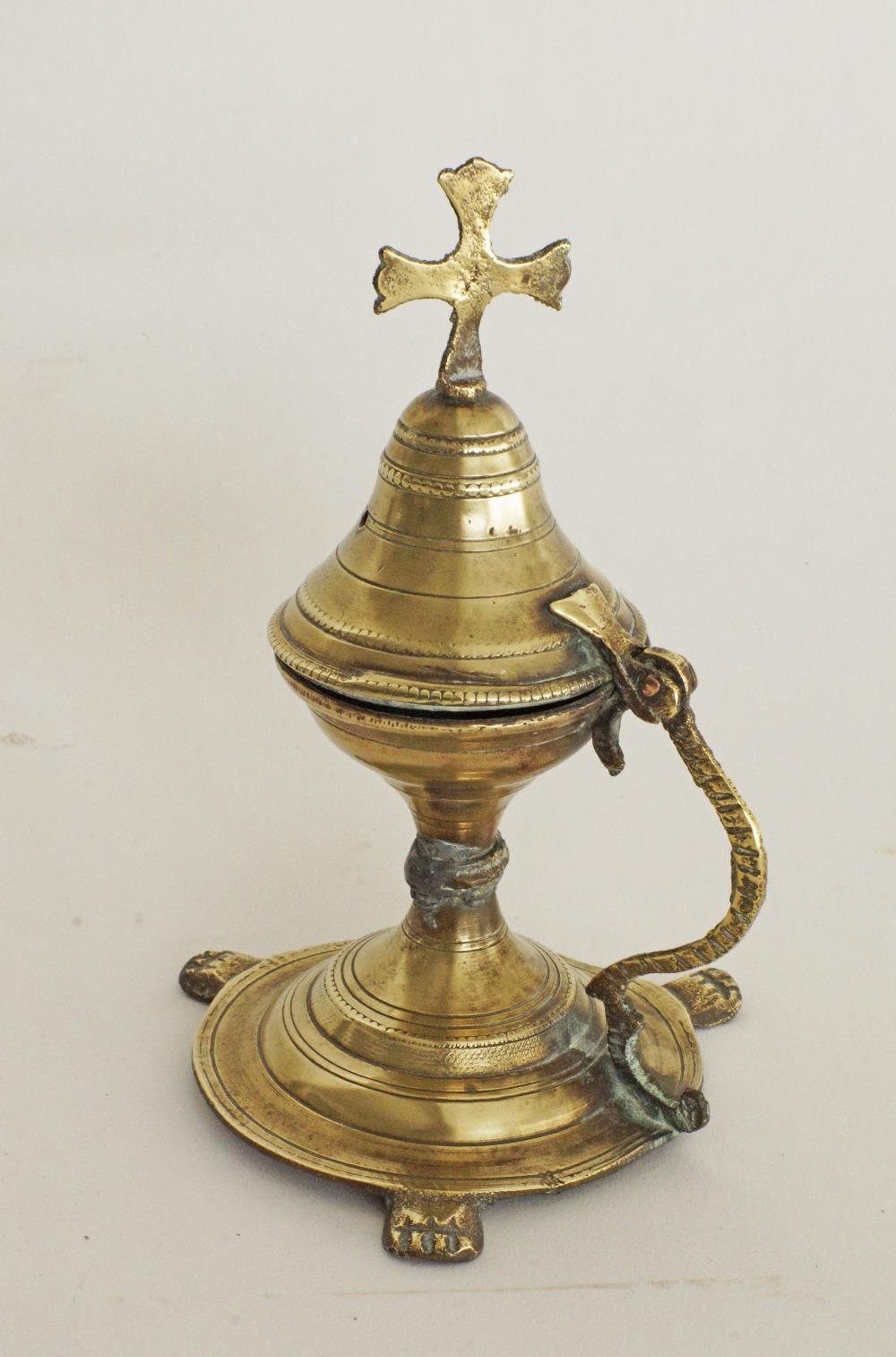 Cypriot brass incense burner