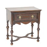 A William and Mary style oak side table / console