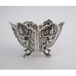 Indian silver six lobed bowl.