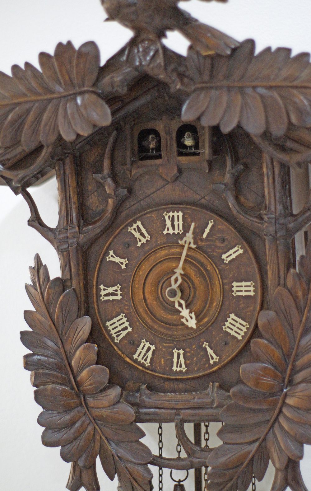 Black Forest three train double cuckoo wall clock. - Image 2 of 6