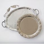 Silver plated tableware.