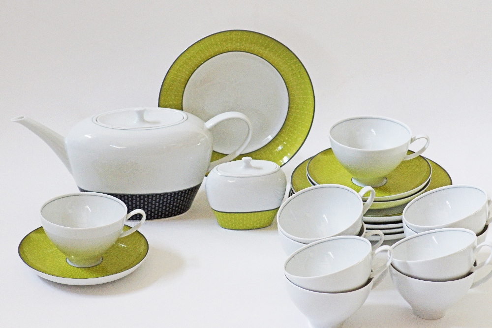 Modern porcelain tea service.