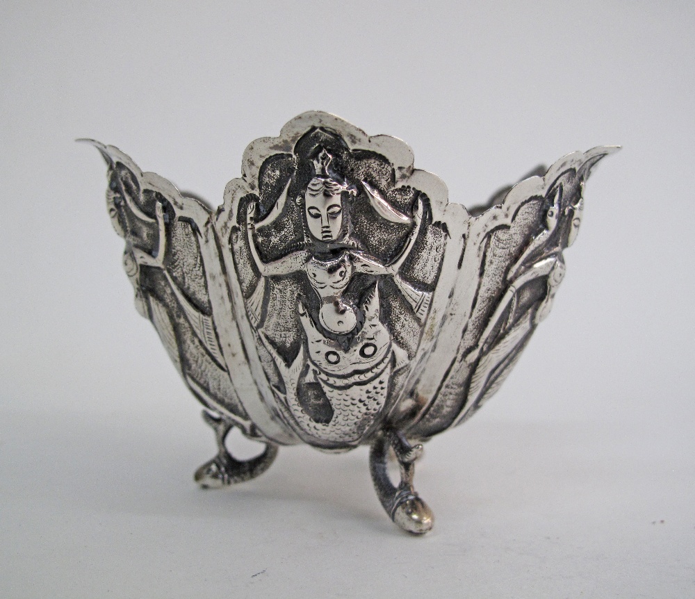 Indian silver six lobed bowl. - Image 5 of 7