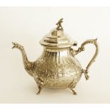Moroccan silver plated tea pot.