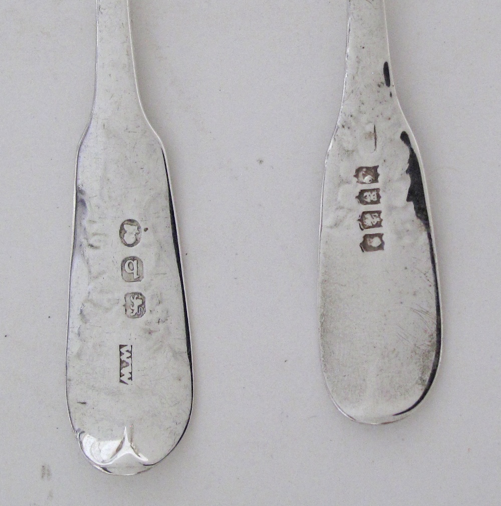 Silver berry spoons. - Image 9 of 10