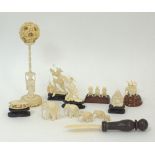Chinese ivory carvings.